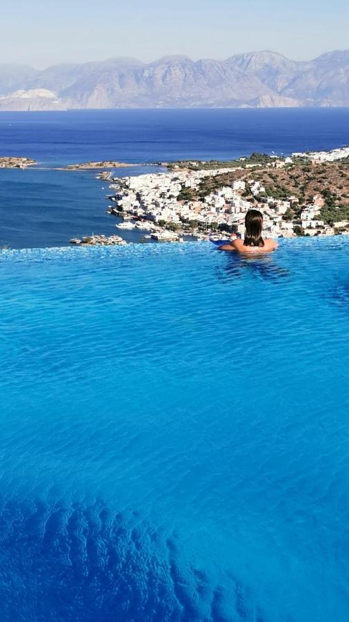 Villa Estee, Luxury Villa With Private Infinity Pool And Jacuzzi Elounda Exteriör bild