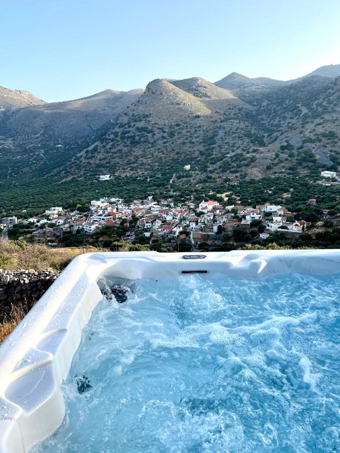 Villa Estee, Luxury Villa With Private Infinity Pool And Jacuzzi Elounda Exteriör bild