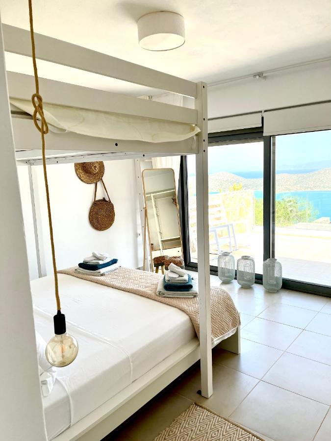 Villa Estee, Luxury Villa With Private Infinity Pool And Jacuzzi Elounda Exteriör bild