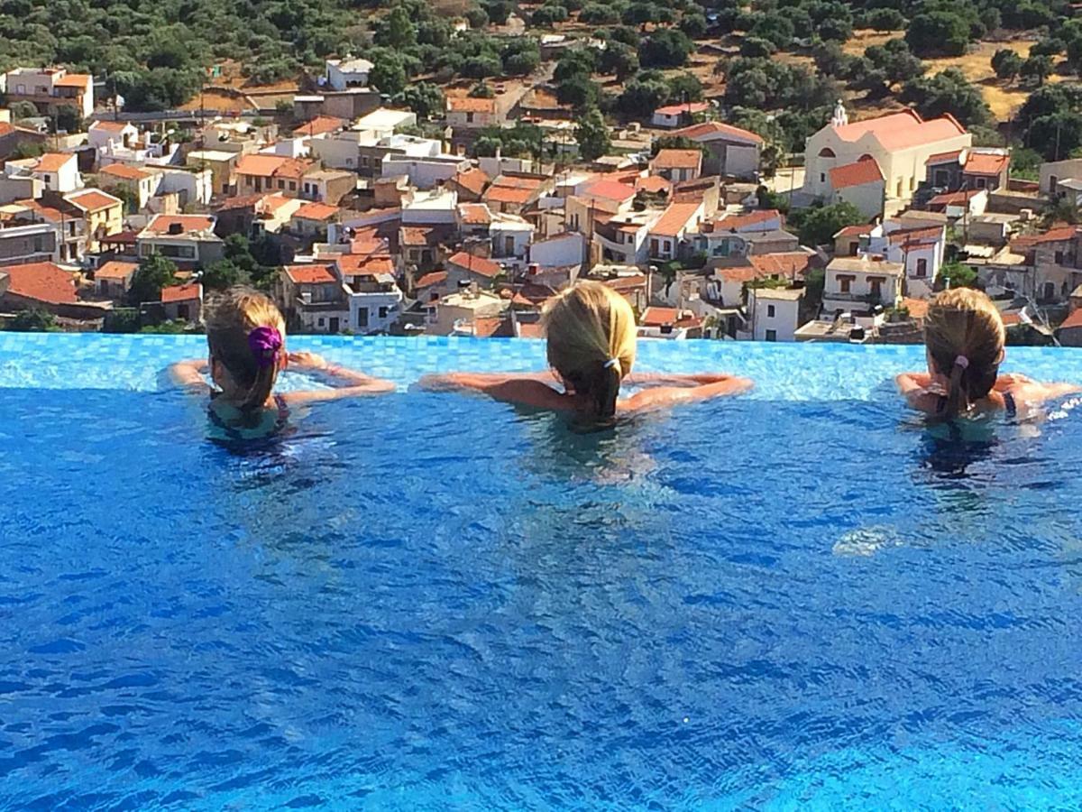 Villa Estee, Luxury Villa With Private Infinity Pool And Jacuzzi Elounda Exteriör bild