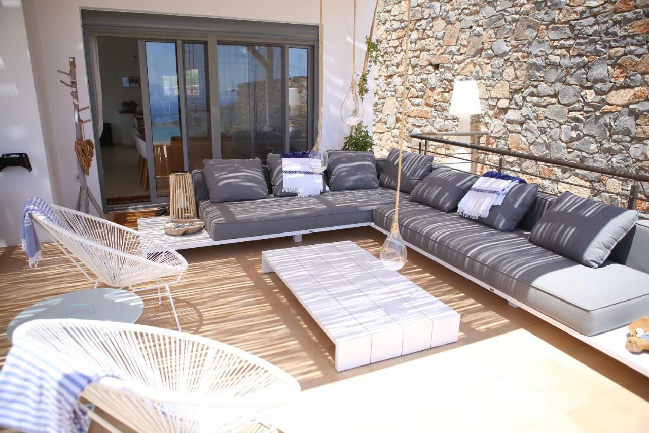 Villa Estee, Luxury Villa With Private Infinity Pool And Jacuzzi Elounda Exteriör bild