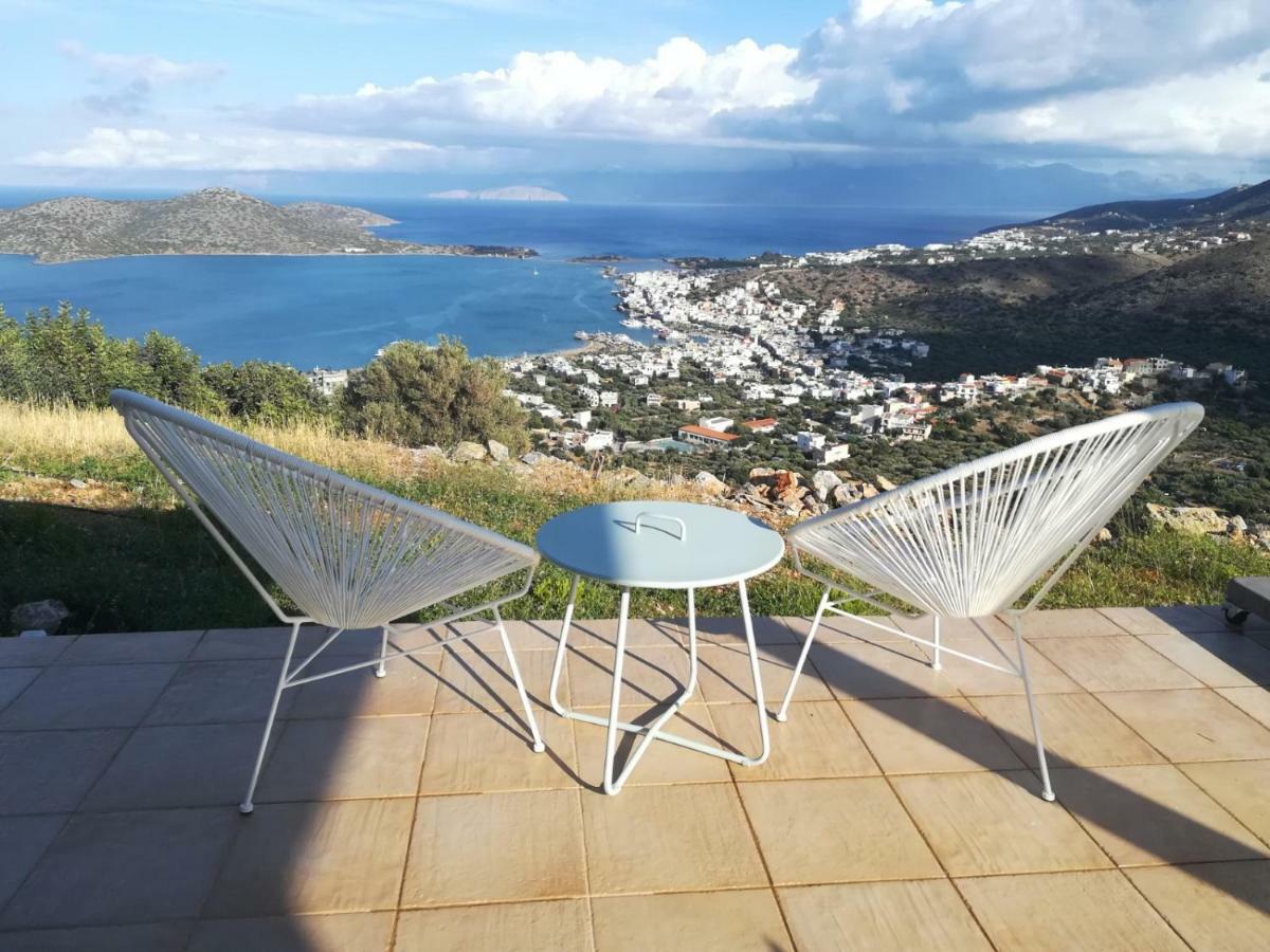 Villa Estee, Luxury Villa With Private Infinity Pool And Jacuzzi Elounda Exteriör bild